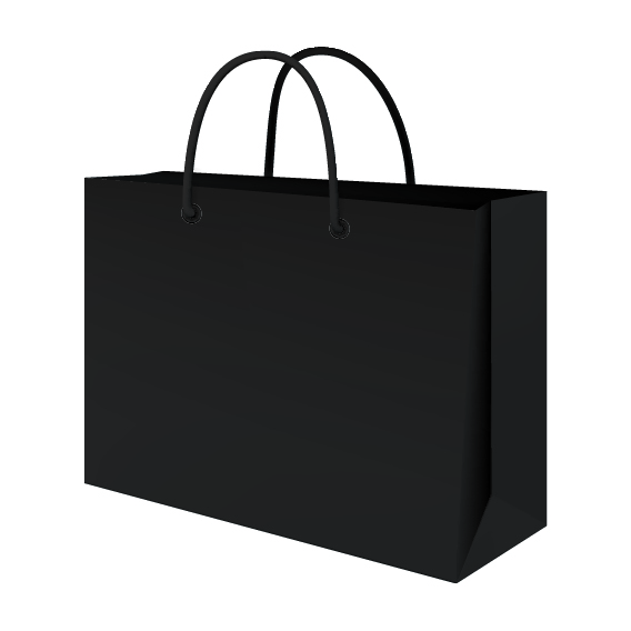 BLACK LUXURY CARRIER 42X12X30CM X 100